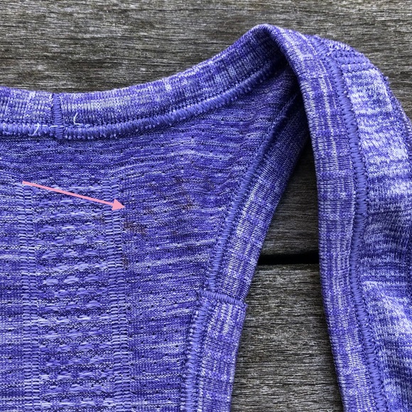 Lululemon Swiftly Tech Racerback Heathered Iris Flower Purple Lavender Size 6 - Picture 10 of 10